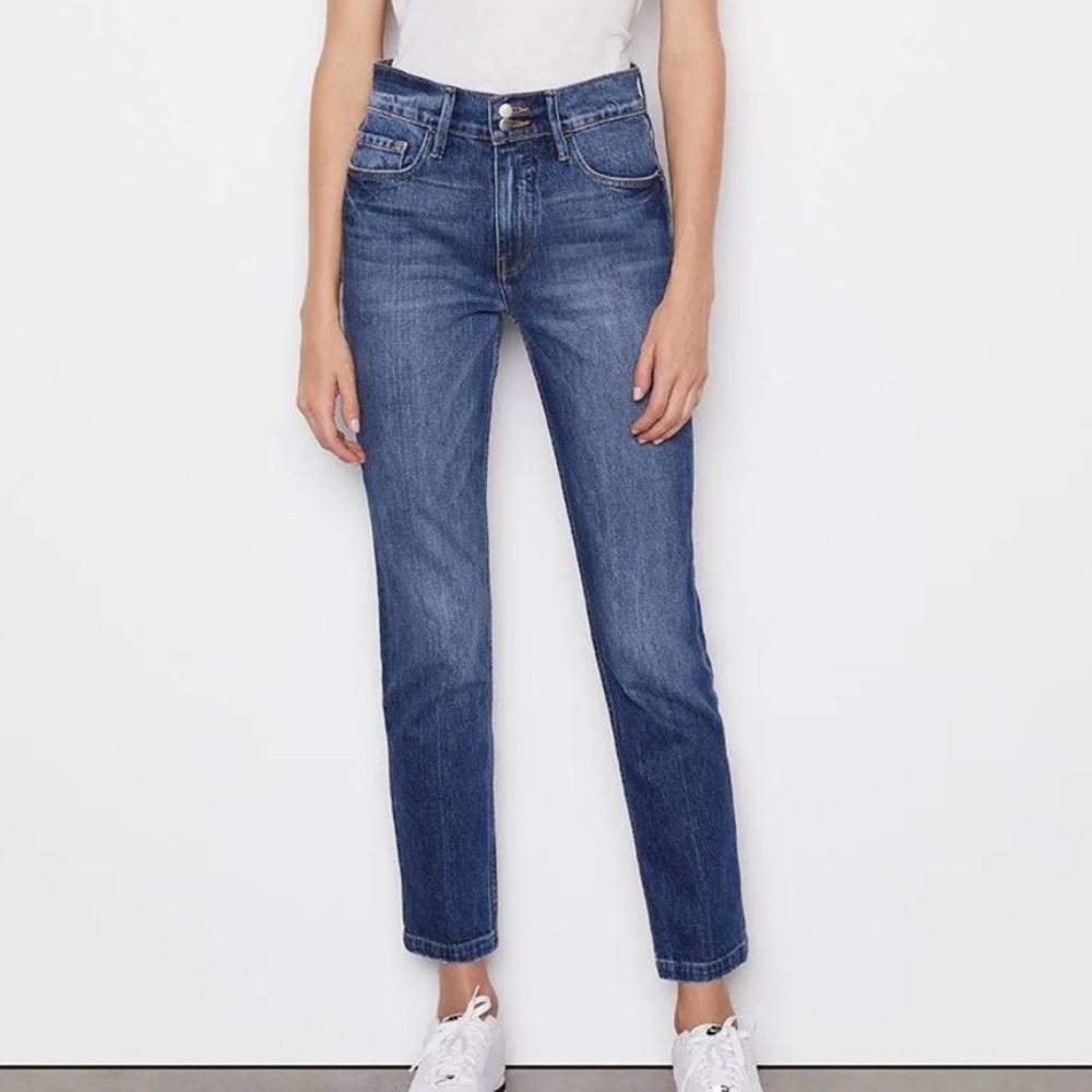 Frame Le Sylvie Slender Heritage Straight Jeans Halston 24 NWT
